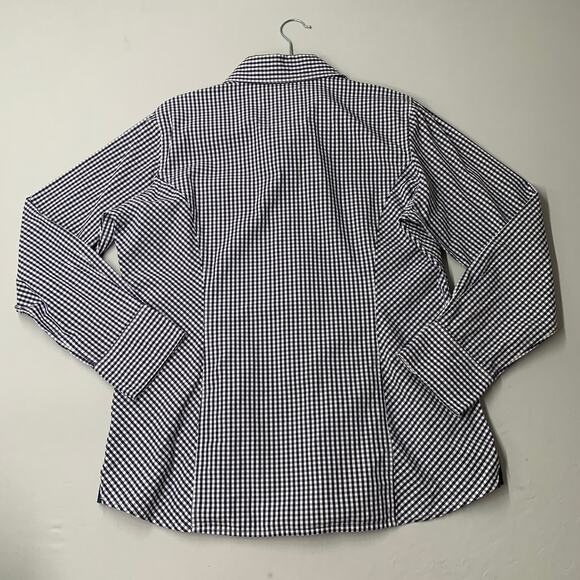 Ariat Men Shirt L Blue Check Collared Button Up Gingham Adult Fit for a Rider - Picture 9 of 11
